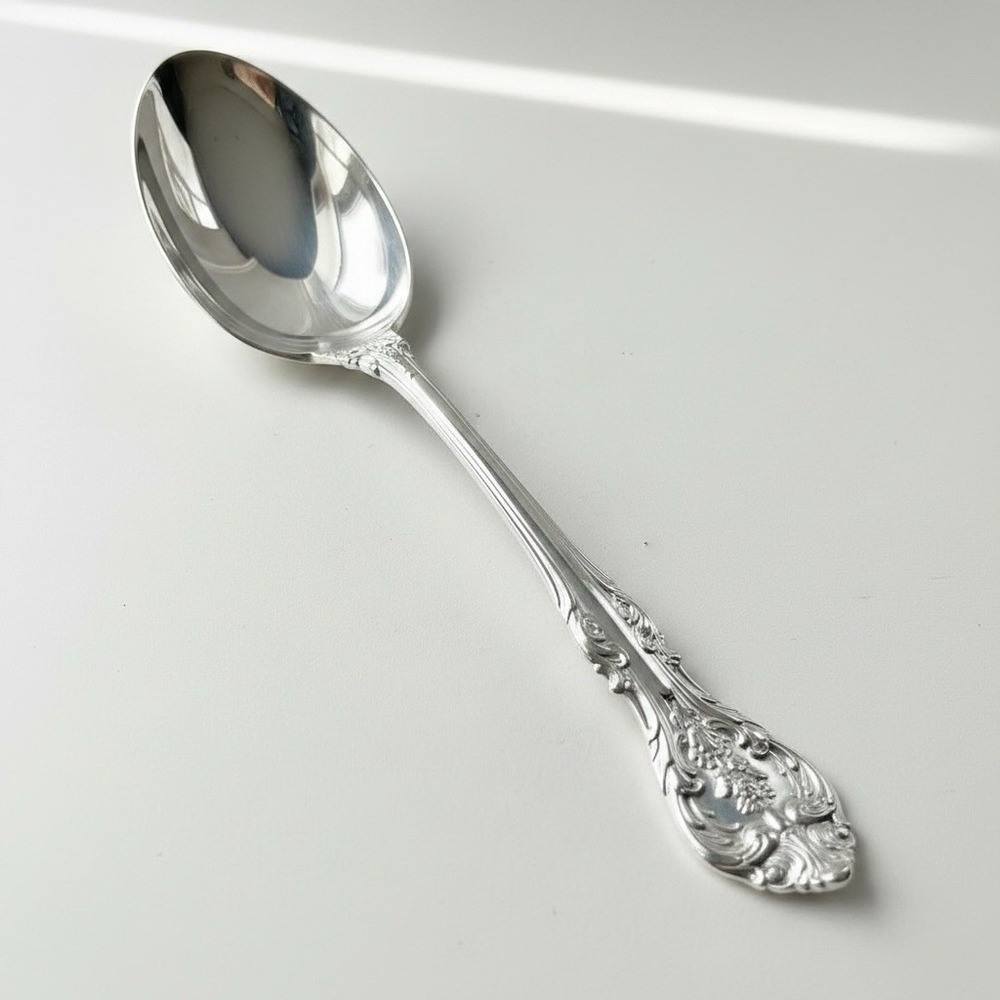 GORHAM STERLING KING EDWARD SERVING SPOON  77 GRAMS  8 3/8 INCHES LONG